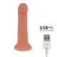 DILDO VIBRATOR MARE, Roz natural, 9 viteze, 22 cm - 4.5 cm - control prin aplicație