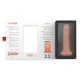 DILDO VIBRATOR MARE, Roz natural, 9 viteze, 22 cm - 4.5 cm - control prin aplicație