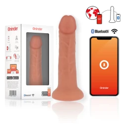 DILDO VIBRATOR Tip Model, Roz natural. 9 viteze, 17.5 cm - 4 cm - control prin aplicație gratuită