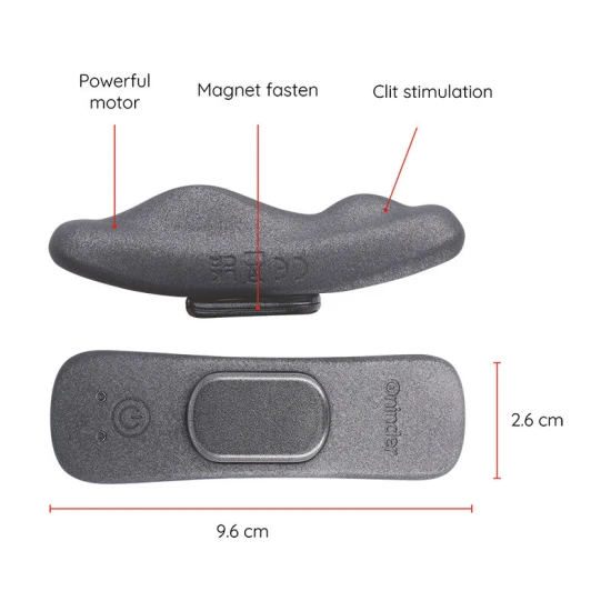 MANILA Panty vibrator reîncărcabil, 9 trepte, 9.6 cm x 2.6 cm - control prin aplicație