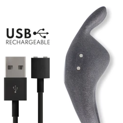 Inel vibrator reîncărcabil reglabil, Roz/negru, 10 trepte - control prin aplicație gratuită
