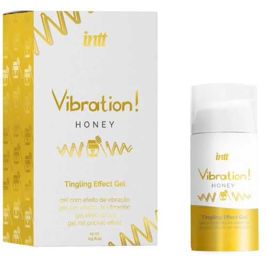 Gel vibrator intim puternic cu miere, lichid stimulativ, 15 ml