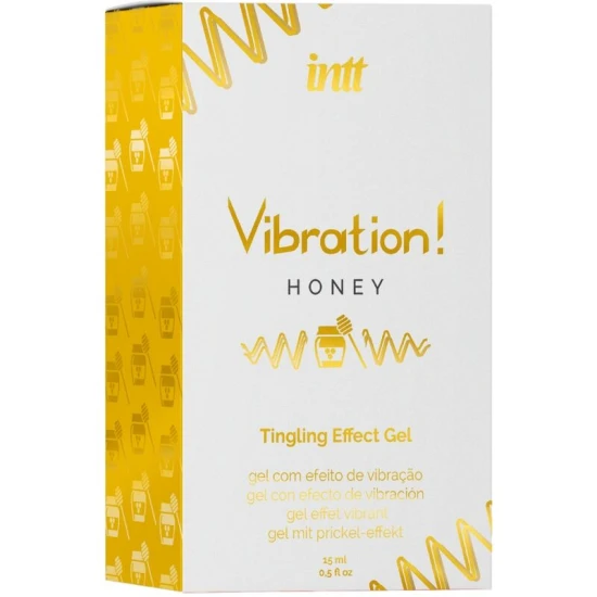 Gel vibrator intim puternic cu miere, lichid stimulativ, 15 ml