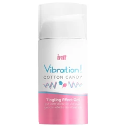 INTT - Gel vibrator stimulativ puternic, Cotton Candy, lichid, 15 ml