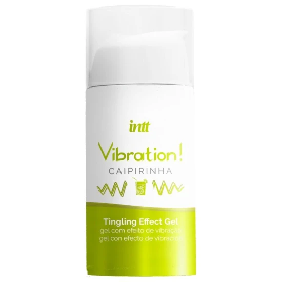 INTT - Gel vibrator intim lichid stimulent puternic, Caipirinha, 15 ml