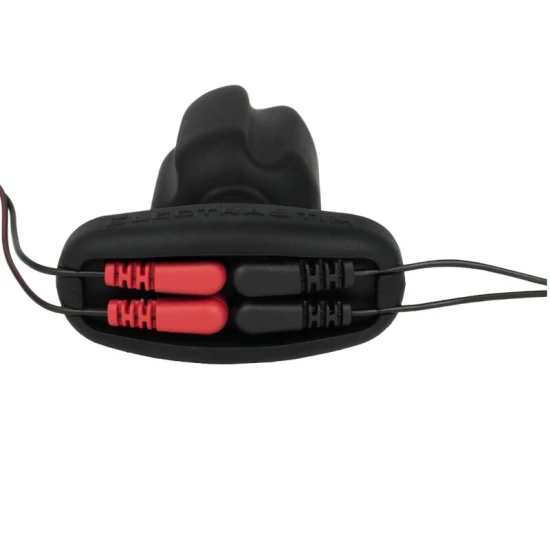 Plug anal electostimulare quadripolar din silicon, negru