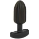 Plug anal electostimulare quadripolar din silicon, negru