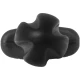 Plug anal electostimulare quadripolar din silicon, negru