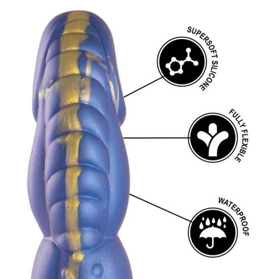 DILDO Tip Model Poseidon, Roz/Albastru