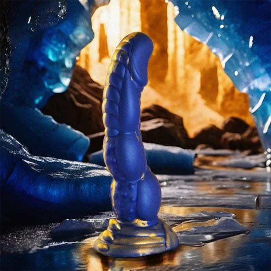 DILDO Tip Model Poseidon, Roz/Albastru