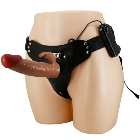 Ham Marion, Universal Briefs With Vibrații Dildo 19 Cm, Brown