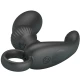 Masajer anal vibrator din silicon, negru