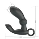 Masajer anal vibrator din silicon, negru