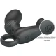 Masajer anal vibrator din silicon, negru