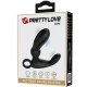 Masajer anal vibrator din silicon, negru