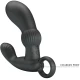 Masajer anal vibrator din silicon, negru