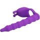 Inel penis vibrator, Negru, Lila