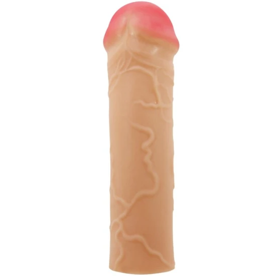 Plug Anal Nile Penis Extender, Manșon, Bej