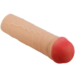 Plug Anal Nile Penis Extender, Manșon, Bej