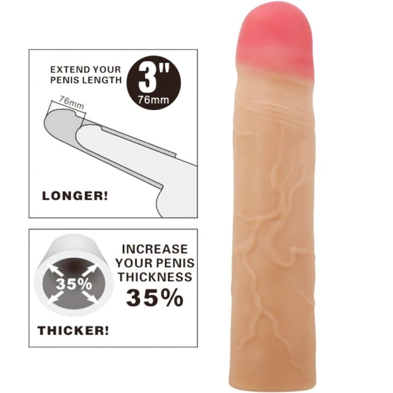 Manșon Penis Kylian, Extensor Penis, Bej