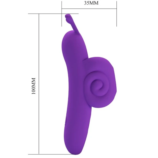 Stimulator pentru deget, Model Melc, Mov