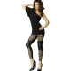 CHILIROSE - Colanți model, Negru & leopard S/M