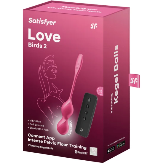 Bile Kegel vibrante din silicon, roz, cu aplicație