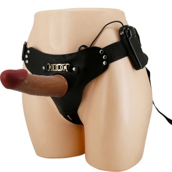 Dildo tip ham, model StarkS, maro deschis, 17,5 cm