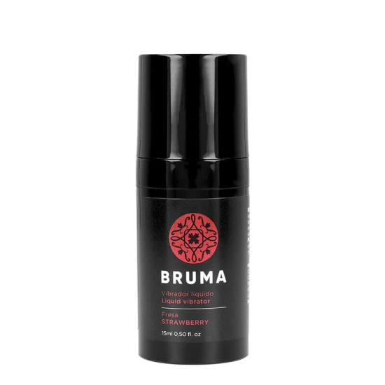 Vibrator lichid tip pai ultra-alunecare, Căpșună, 15 ml