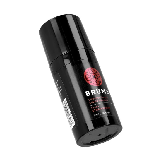 Vibrator lichid tip pai ultra-alunecare, Căpșună, 15 ml
