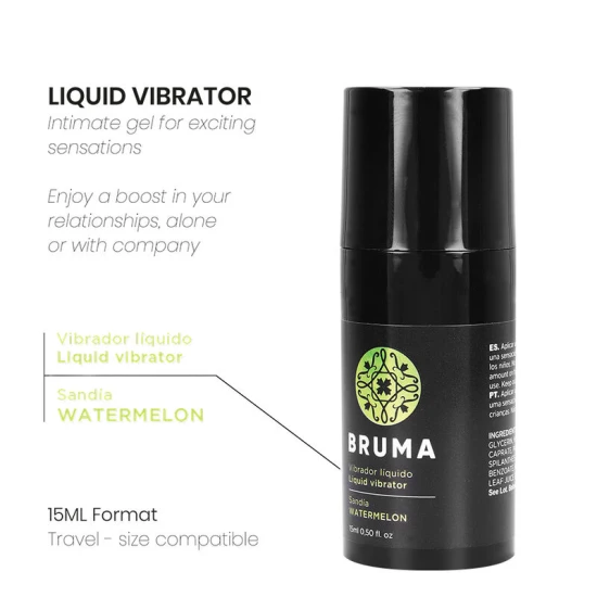 Vibrator lichid Ultra Sliding, Roz , 15 ml
