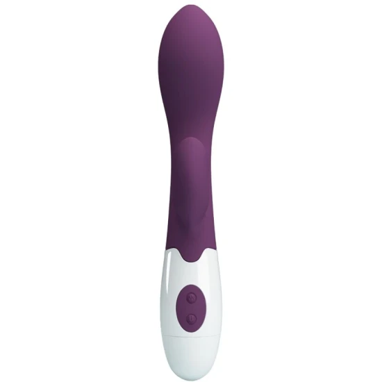 Vibrator G-Spot și clitoridian din silicon ABS, mov