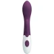 Vibrator G-Spot și clitoridian din silicon ABS, mov