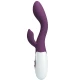 Vibrator G-Spot și clitoridian din silicon ABS, mov
