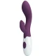 Vibrator G-Spot și clitoridian din silicon ABS, mov