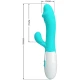 Vibrator G-spot din silicon ABS, verde aqua