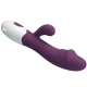 Vibrator G-Spot cu vibrații clitoridiene, silicon ABS, mov