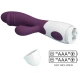 Vibrator G-Spot cu vibrații clitoridiene, silicon ABS, mov