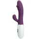 Vibrator G-Spot cu vibrații clitoridiene, silicon ABS, mov