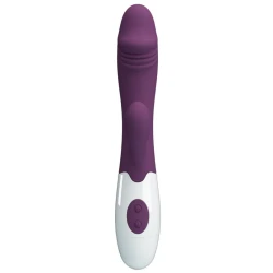 Vibrator G-Spot cu vibrații clitoridiene, silicon ABS, mov