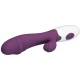 Vibrator G-Spot cu vibrații clitoridiene, silicon ABS, mov