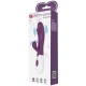 Vibrator G-Spot cu vibrații clitoridiene, silicon ABS, mov
