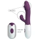 Vibrator G-Spot cu vibrații clitoridiene, silicon ABS, mov