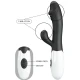 Vibrator G-Spot și clitoridian din silicon ABS, negru