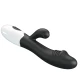 Vibrator G-Spot și clitoridian din silicon ABS, negru