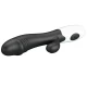 Vibrator G-Spot și clitoridian din silicon ABS, negru