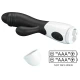 Vibrator G-Spot și clitoridian din silicon ABS, negru