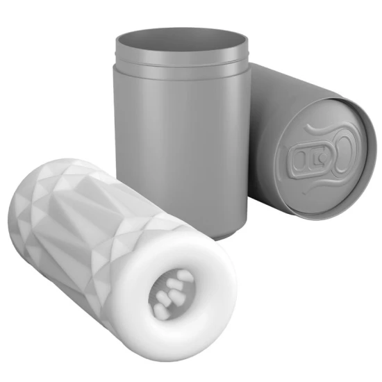 Masturbator 3D Men - Model Can, Negru, Mărime Unică