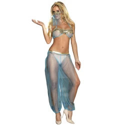 Set Lingerie - Stil India, Albastru, L/XL