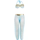 Set Lingerie - Stil India, Albastru, L/XL